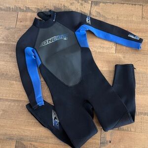 O'Neill Boys Size 12 Wetsuit - Black and Blue